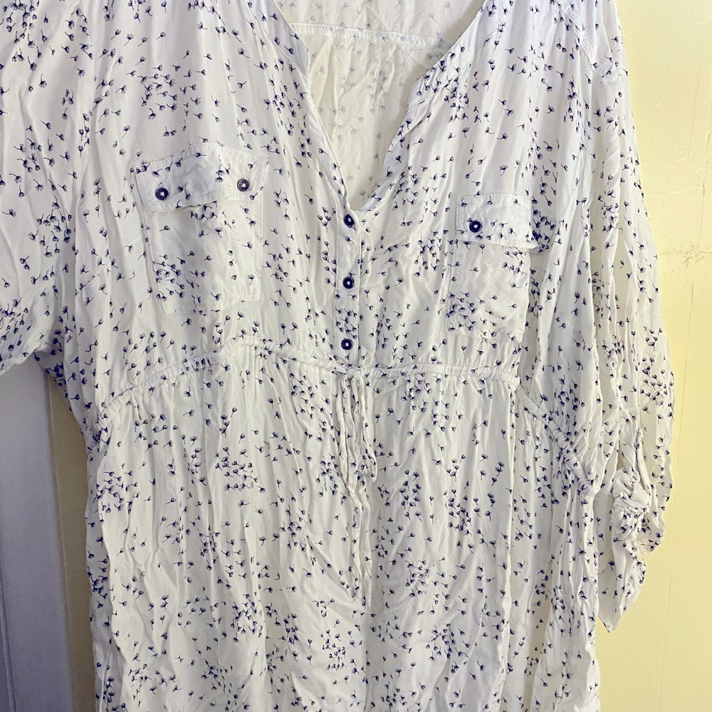 Cream maternity blouse